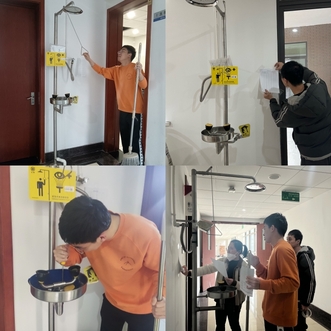 协助公司老师检查维护喷淋装置 协助公司老师检查维护喷淋装置